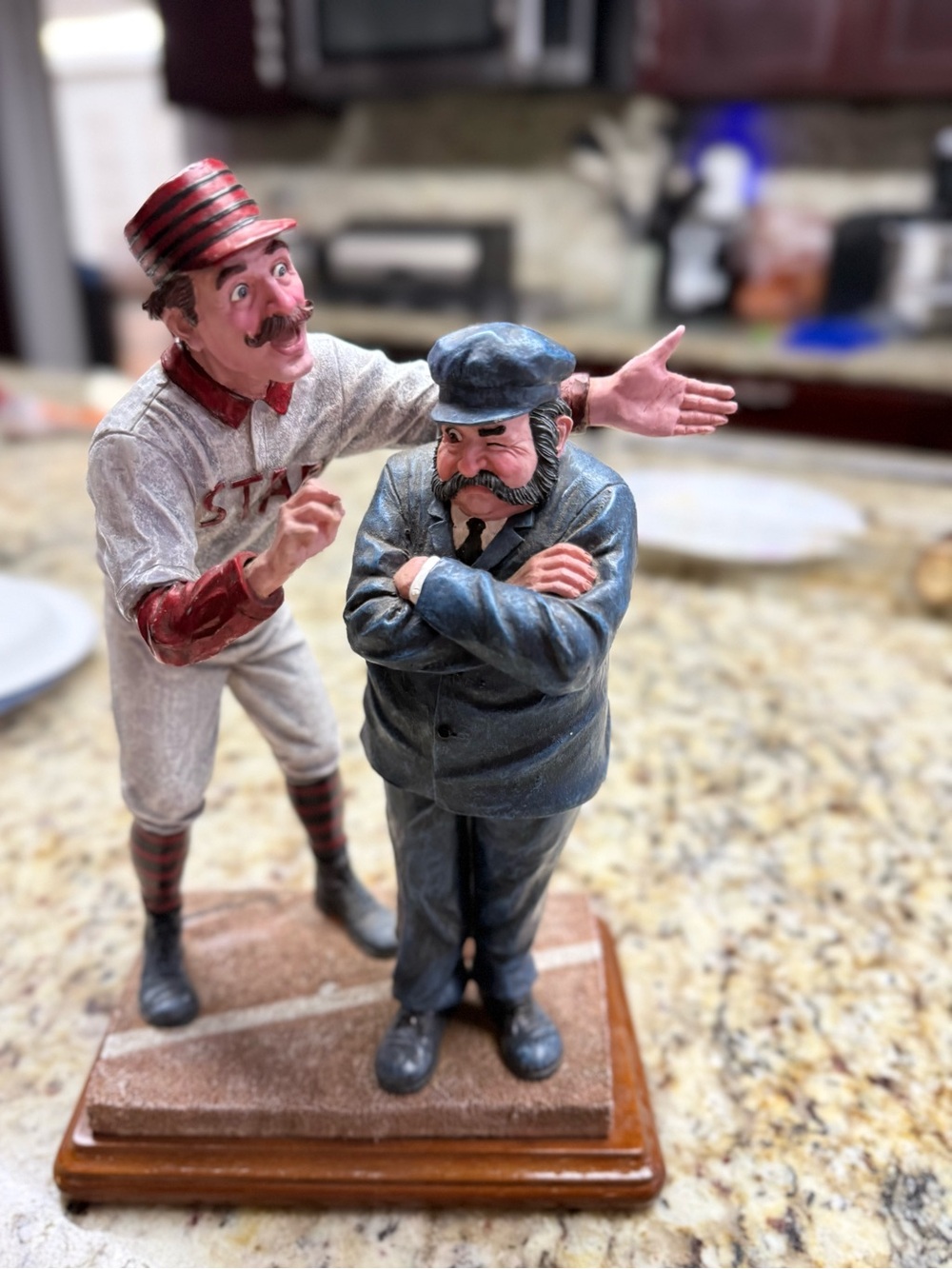 Vintage 1999 Vanmark Home TeamHeroes Baseball Figurine Because You're Blind Blue
